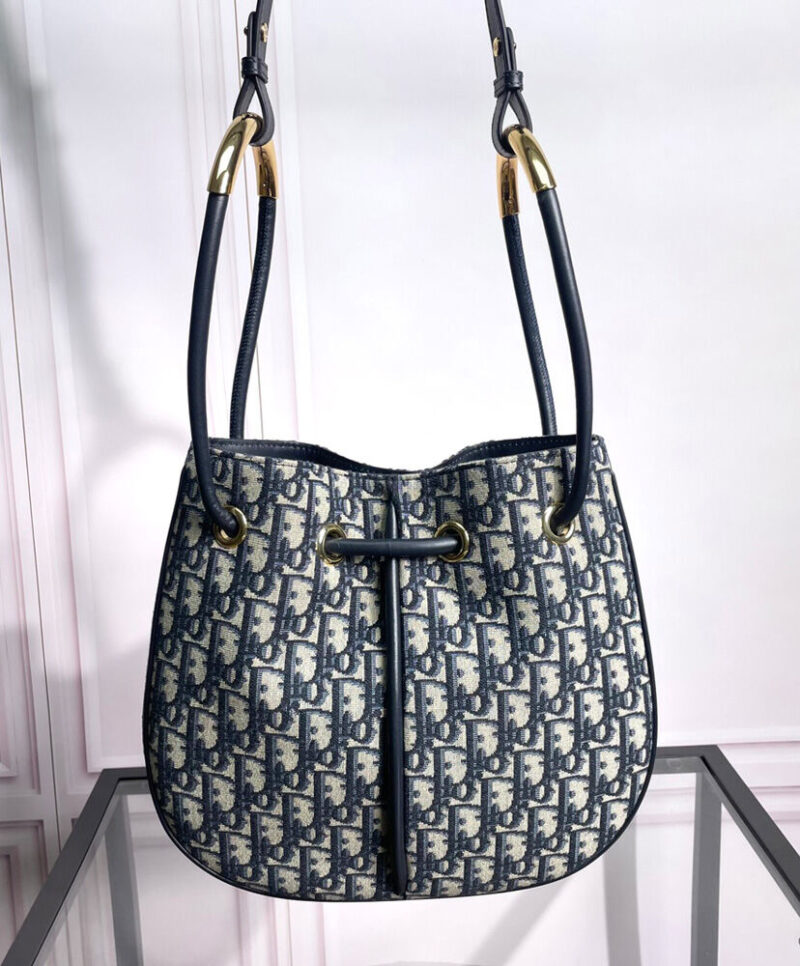 Christian Dior Medium Dior Nolita Bag Dark Blue